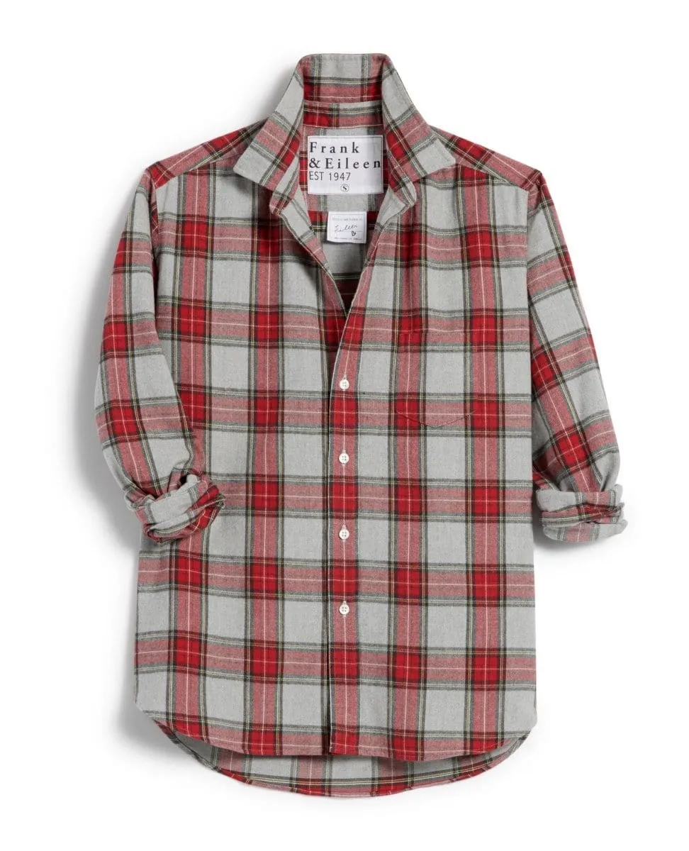 Eileen Relaxed Washed Red Plaid Flannel