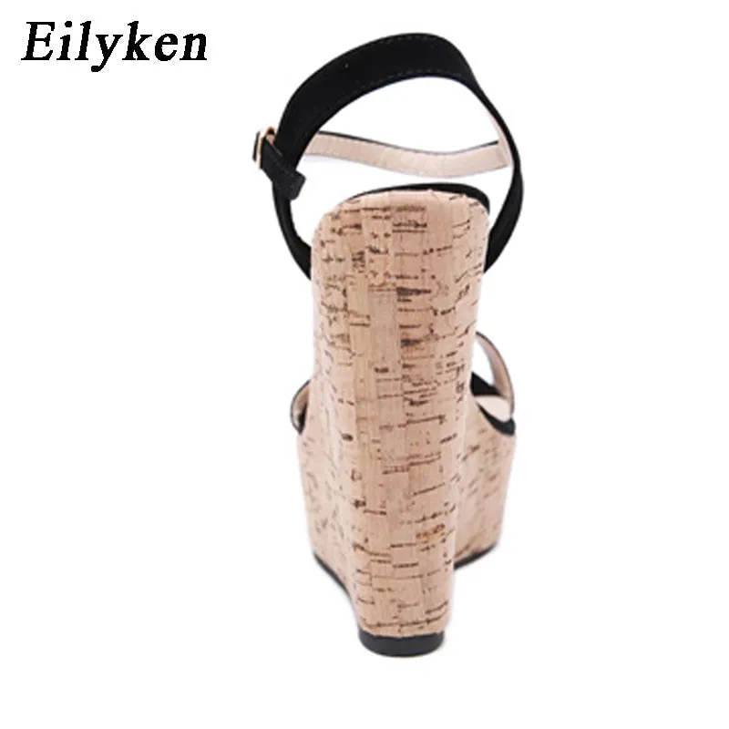 Eilyken Open Toe Platform Wedges