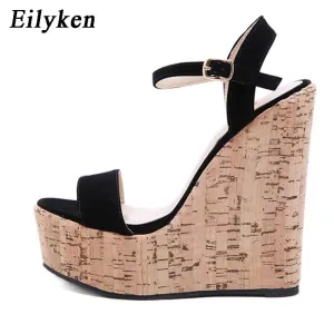 Eilyken Open Toe Platform Wedges