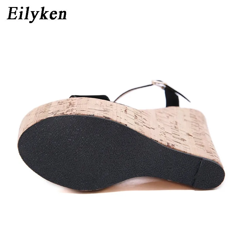 Eilyken Open Toe Platform Wedges