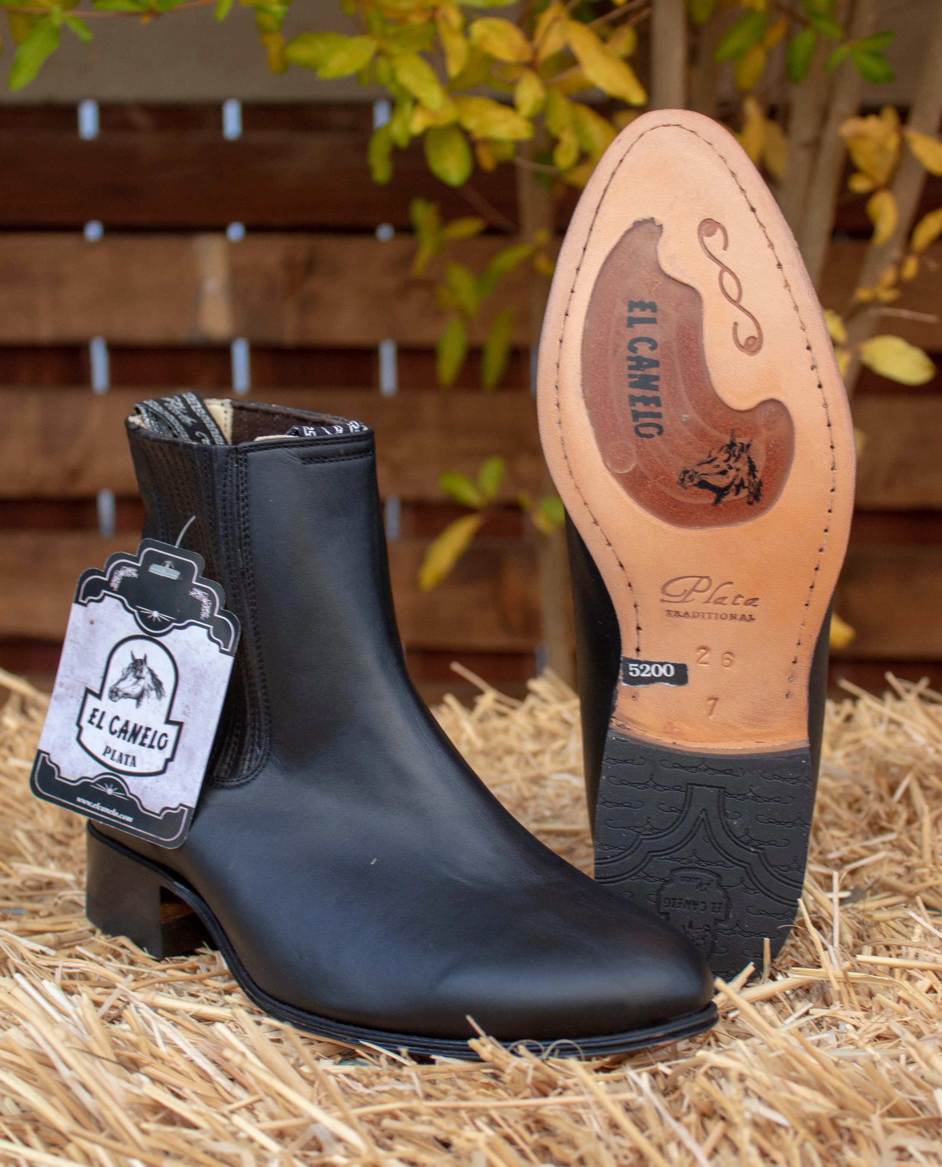 EL CANELO MENS LEATHER CHELSEA BOOTS BOTIN CHARRO ID232