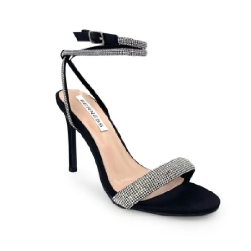 ELEANOR Black Heels - Open Toe