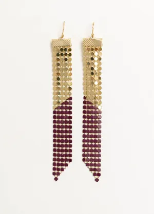 Emory Earrings in Plum