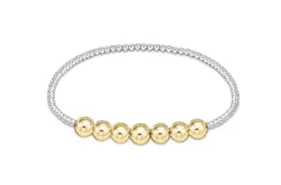 ENewton Classic Beaded Bliss 3mm Bead Bracelet - 6mm Mixed Metal