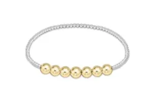 ENewton Classic Beaded Bliss 3mm Bead Bracelet - 6mm Mixed Metal