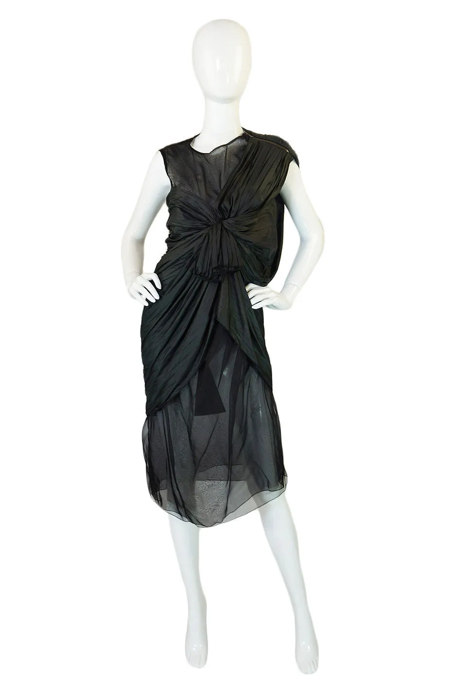 Fall 2008 Lanvin Silk & Chiffon Dress