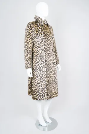 Faux Leopard Coat