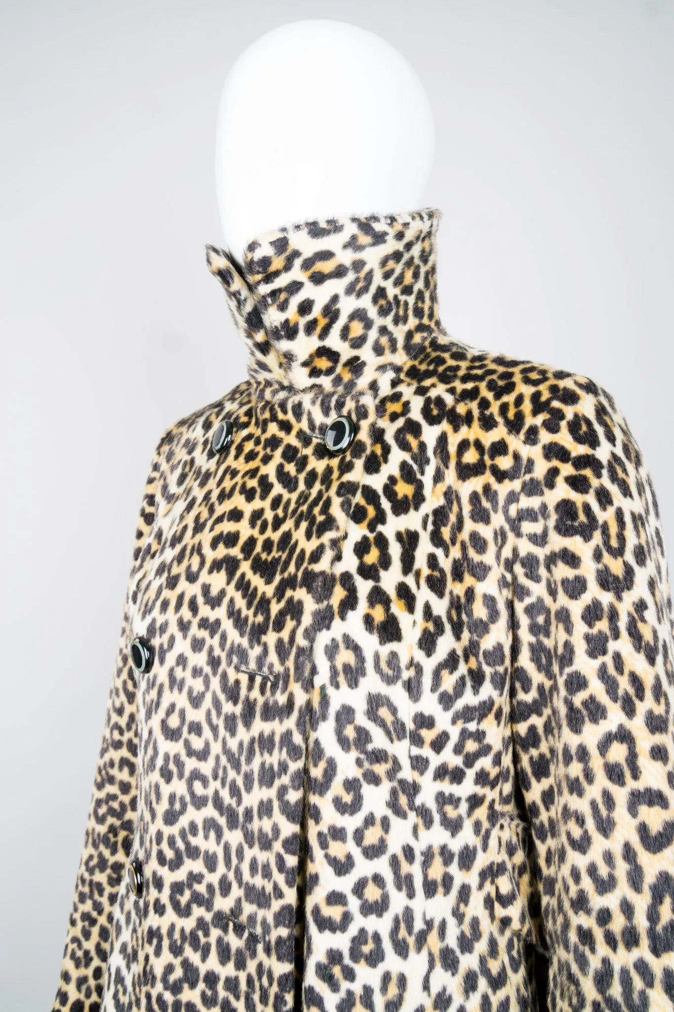 Faux Leopard Coat