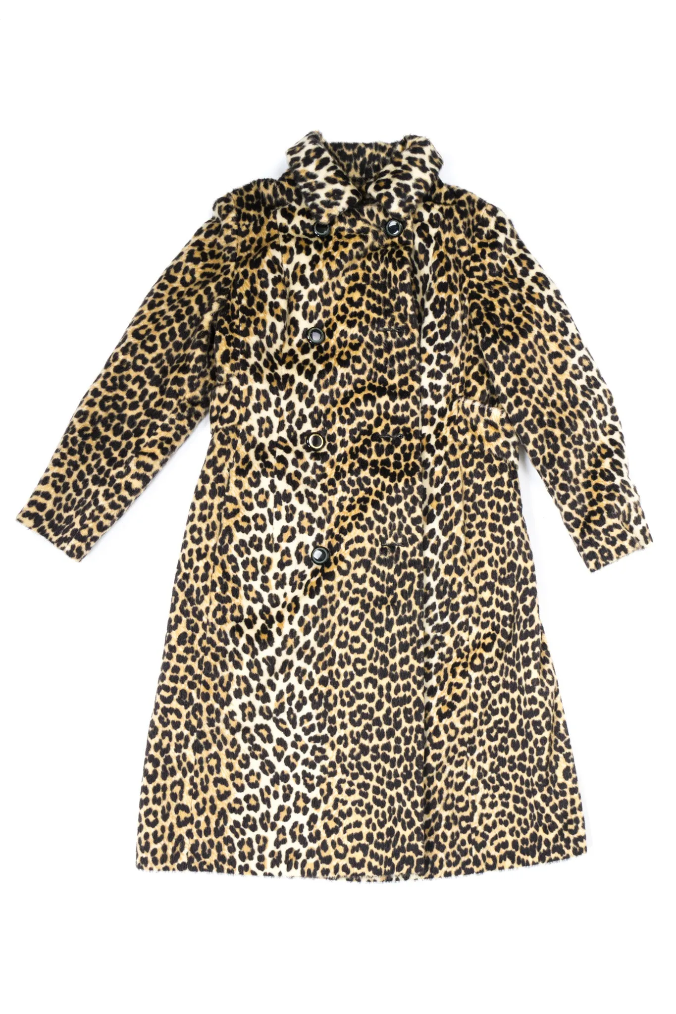 Faux Leopard Coat