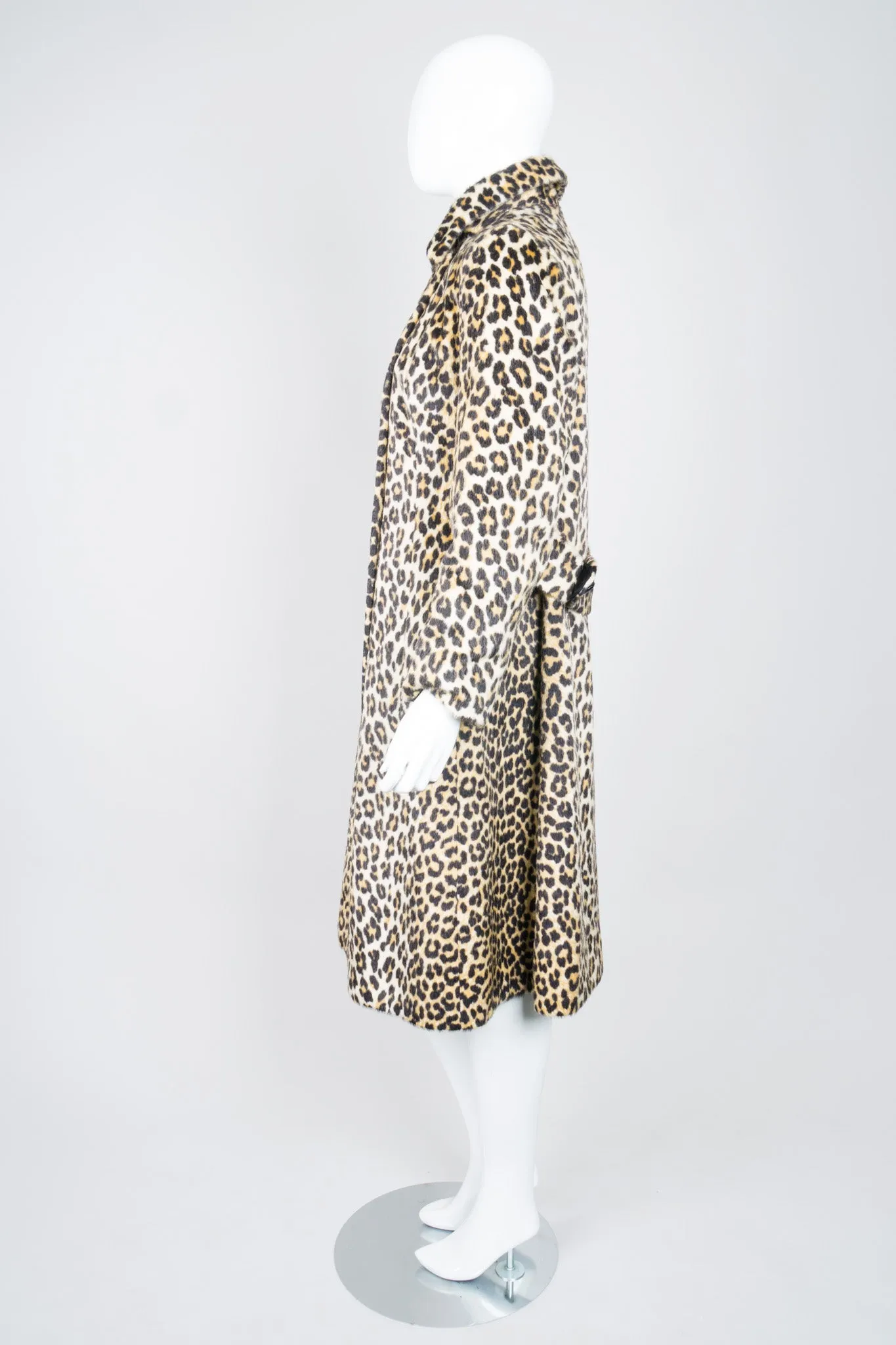 Faux Leopard Coat