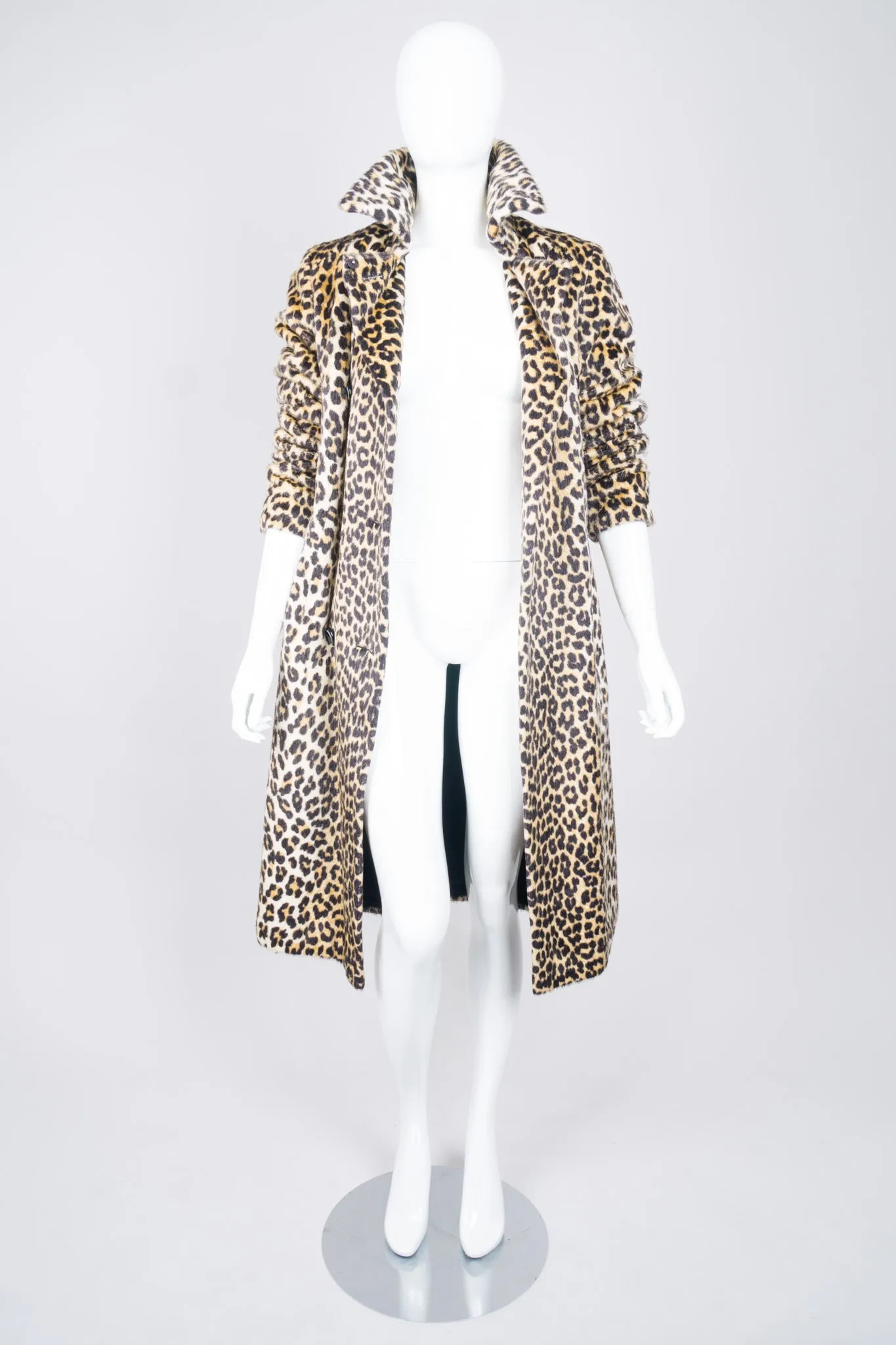 Faux Leopard Coat