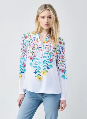 Floral Silk Print Blouse