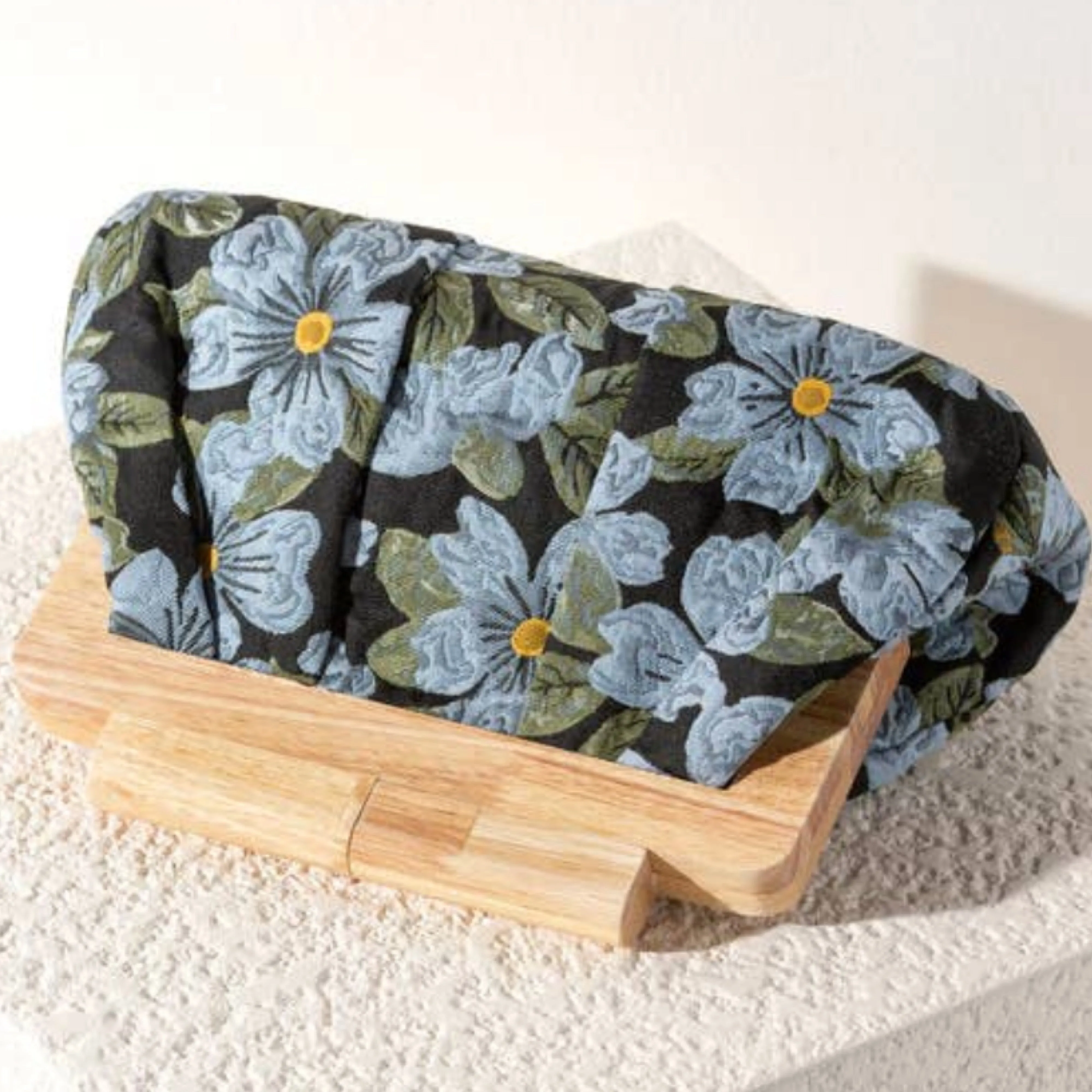 Floral Wood Clutch