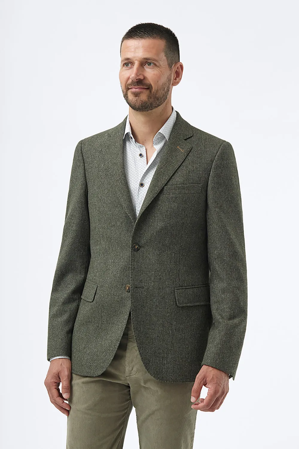 FLORENTINO WOOL BLEND TEXTURED BLAZER 320301