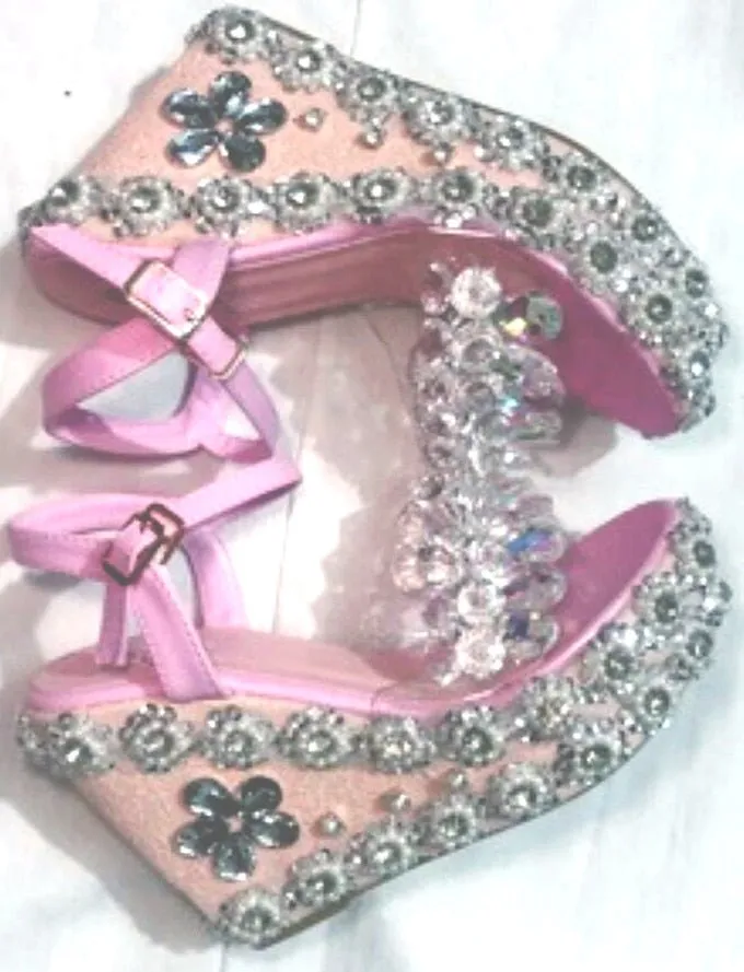 Flower Decor Wedges Heels Women Open Toe Platform Sandals