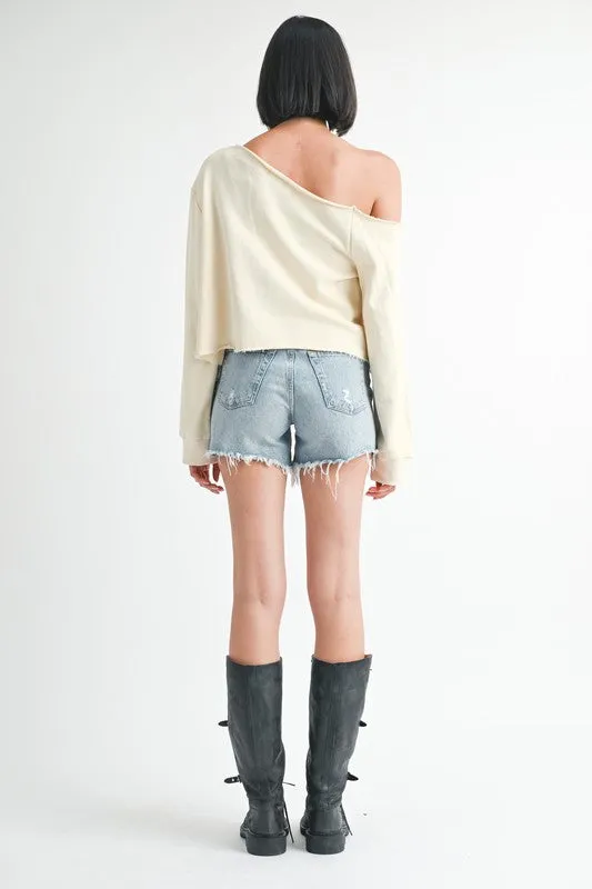 French Terry Bow Sweater