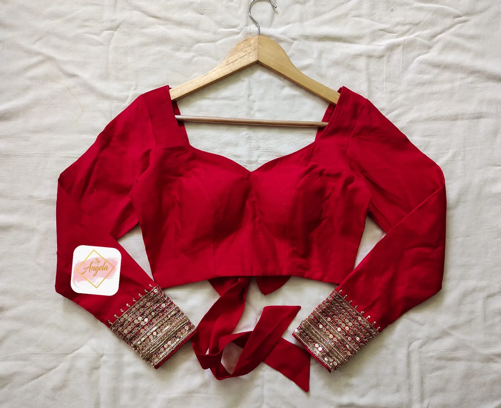 Full sleeve embroidered blouse