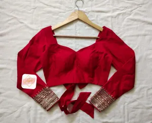 Full sleeve embroidered blouse