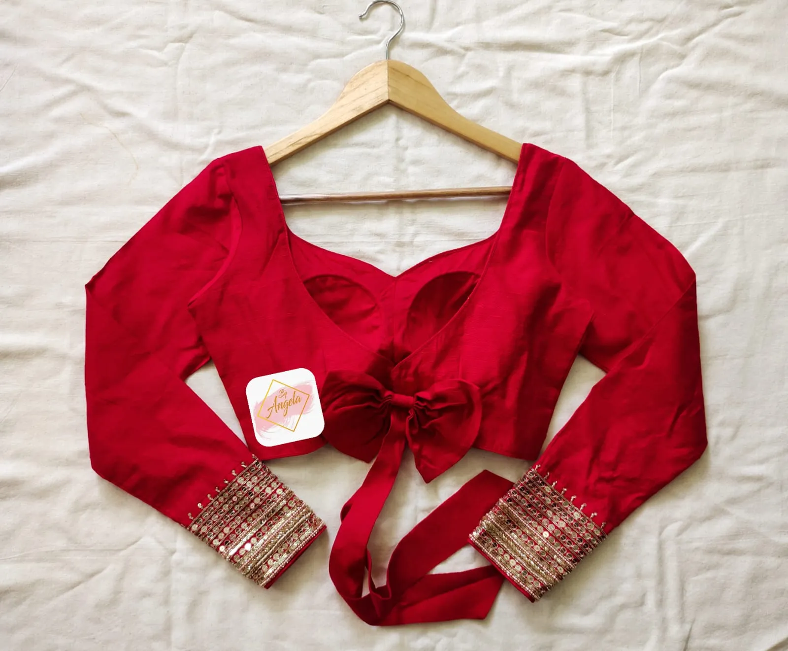 Full sleeve embroidered blouse