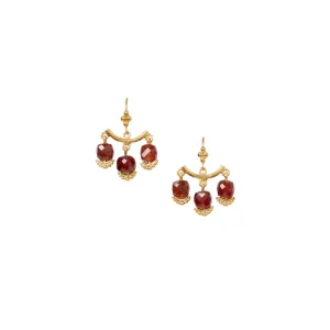 Garnet Anahi Chandelier Earrings