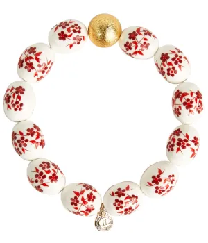 Georgia Bracelet - Red Floral