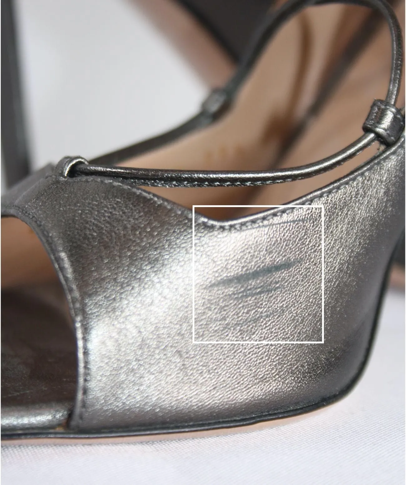 GIANVITO ROSSI Silvery Grey Metallic Lace Up Gladiator Heels UK 6.5 EU 39.5