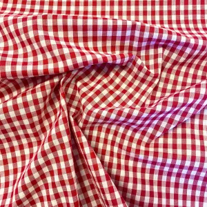 Gingham - 1/4''Red
