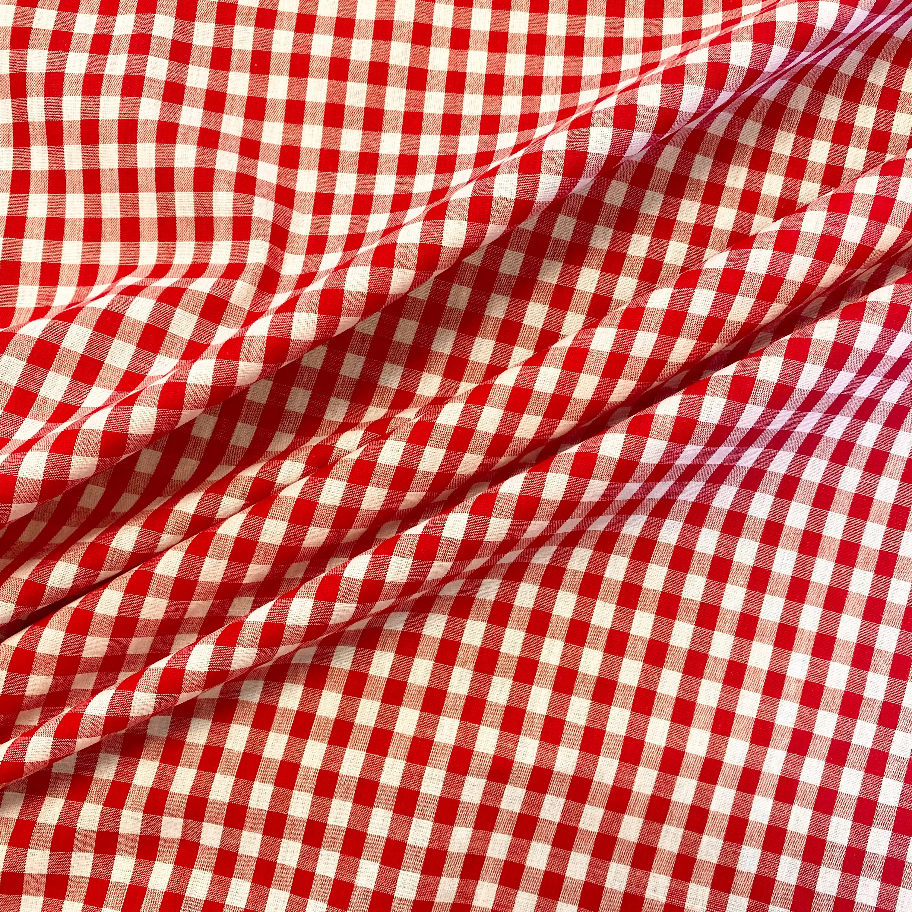 Gingham - 1/4''Red