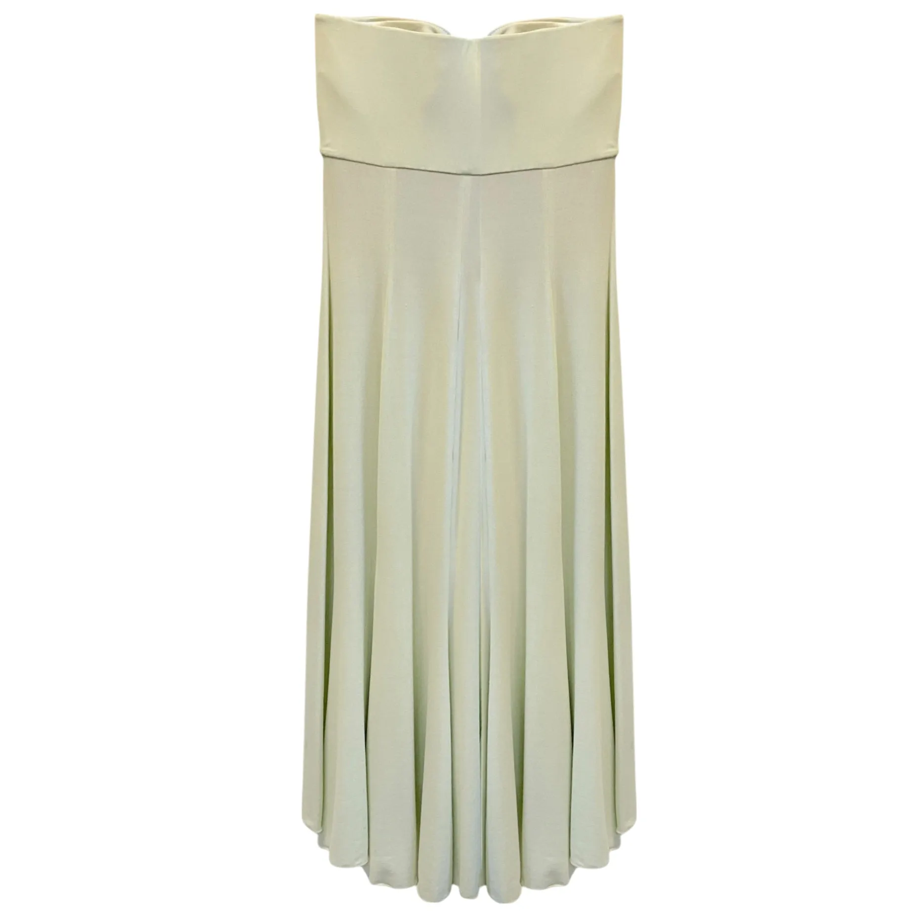 Giorgio Armani Mint Green Embellished Strapless Cocktail Dress
