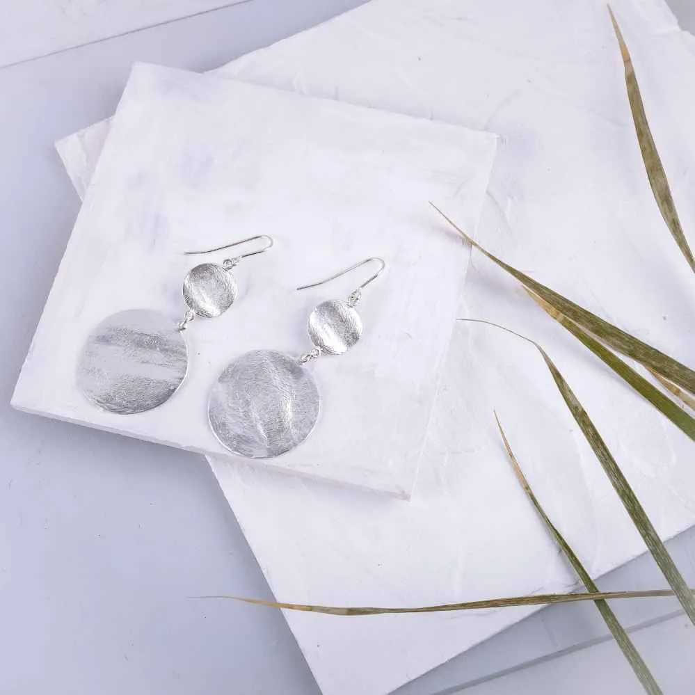 Gold Disc Earrings