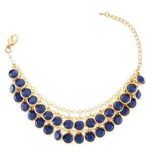 GOLD NAVY BRACELETS #SWAA-110112209 GLD NAV (SC18)
