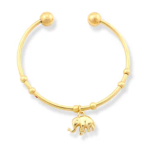 GOLD-TONE ELEPHANT CHARM BRACELETS  #HNB82361GD (DE2/LG4)