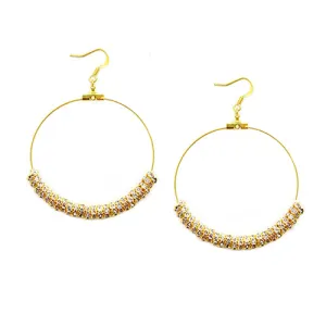 GOLD VIOLET EARRINGS  #ER1325_G-VIOLET (LD6)