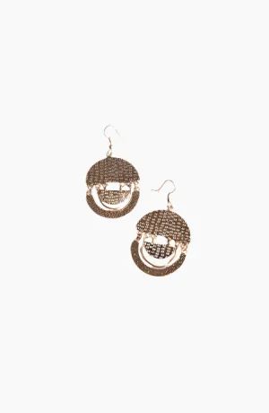 Golden Arch Dangle Earrings