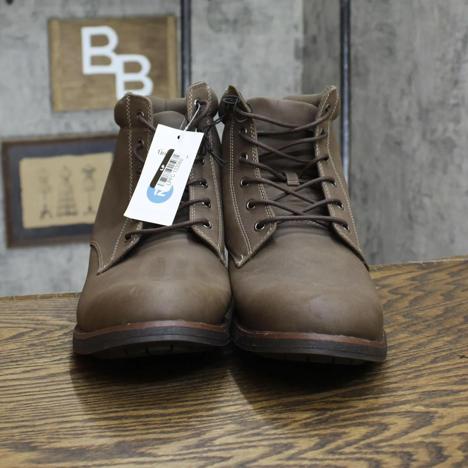 Goodfellow & Co Men's Jeffrey Combat Boots 88097729 Brown 12