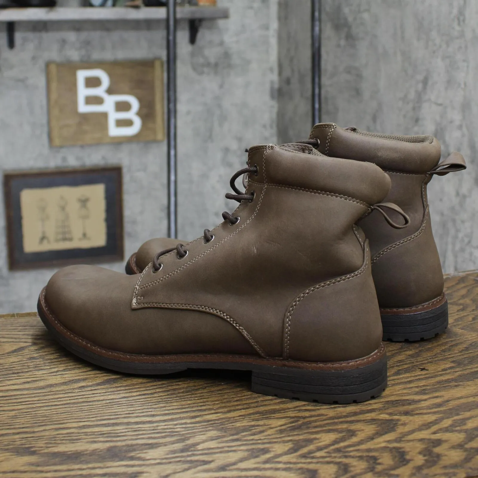 Goodfellow & Co Men's Jeffrey Combat Boots 88097729 Brown 12