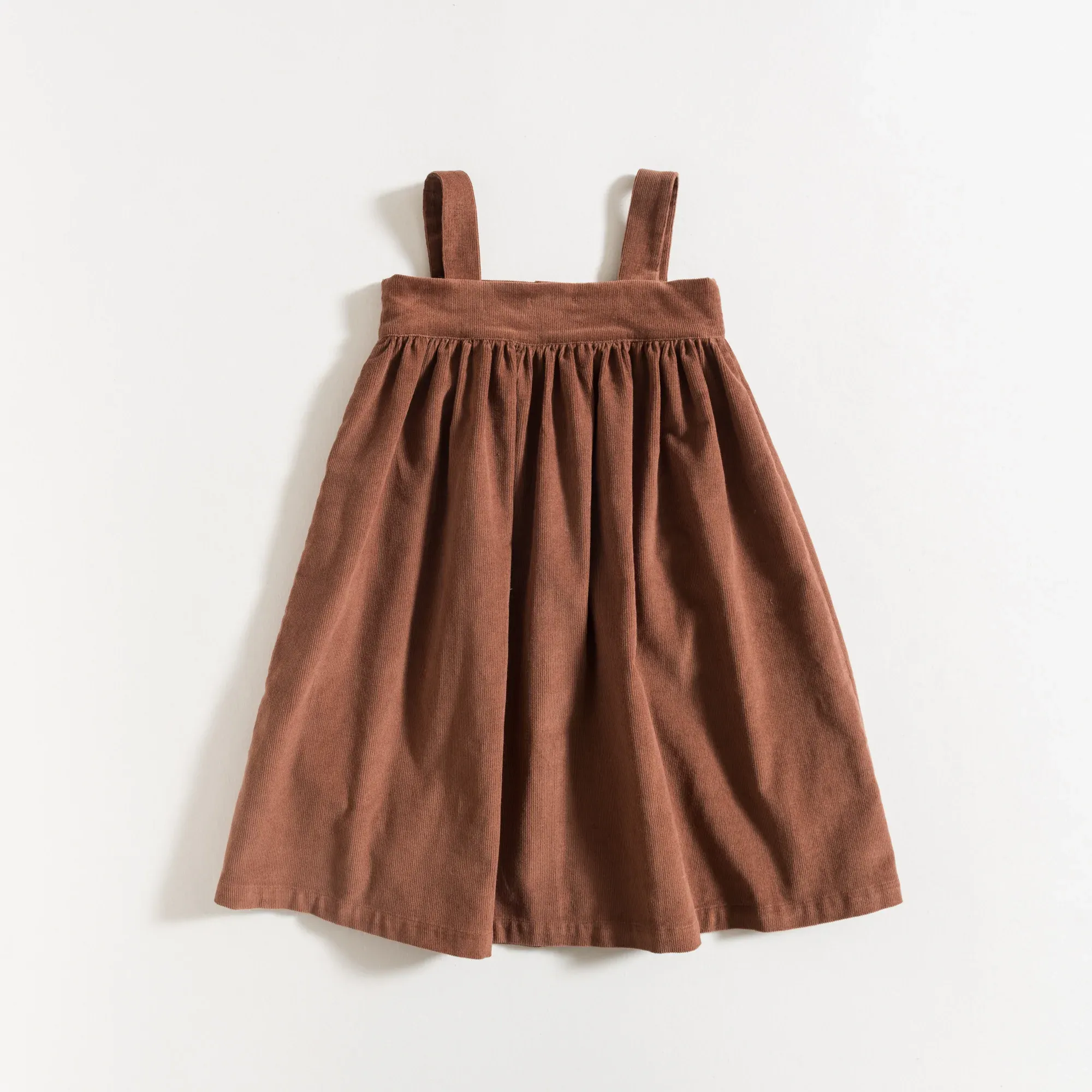 Grace Baby & Child Long Dress - Chestnut Corduroy - 4Y Last One