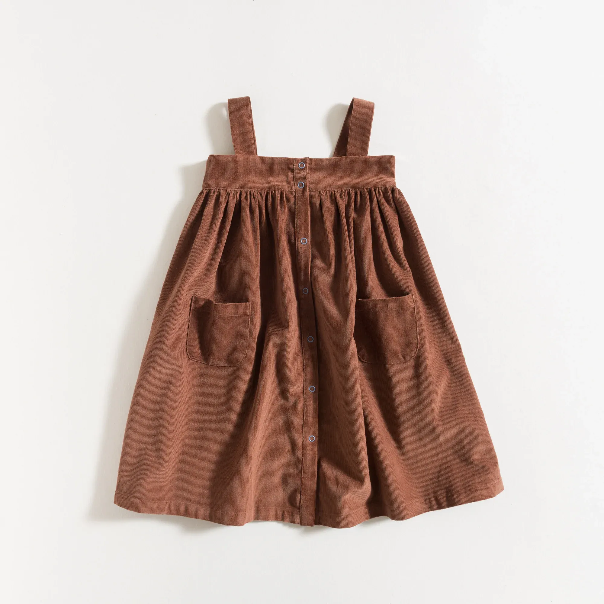 Grace Baby & Child Long Dress - Chestnut Corduroy - 4Y Last One