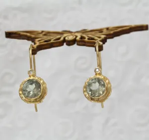 Green Amethyst Earrings