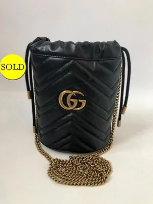 Gucci Gg Marmont Mini Bucket Bag