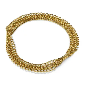 Guinevere Three Row Bracelet in 22K Nectar Gold
