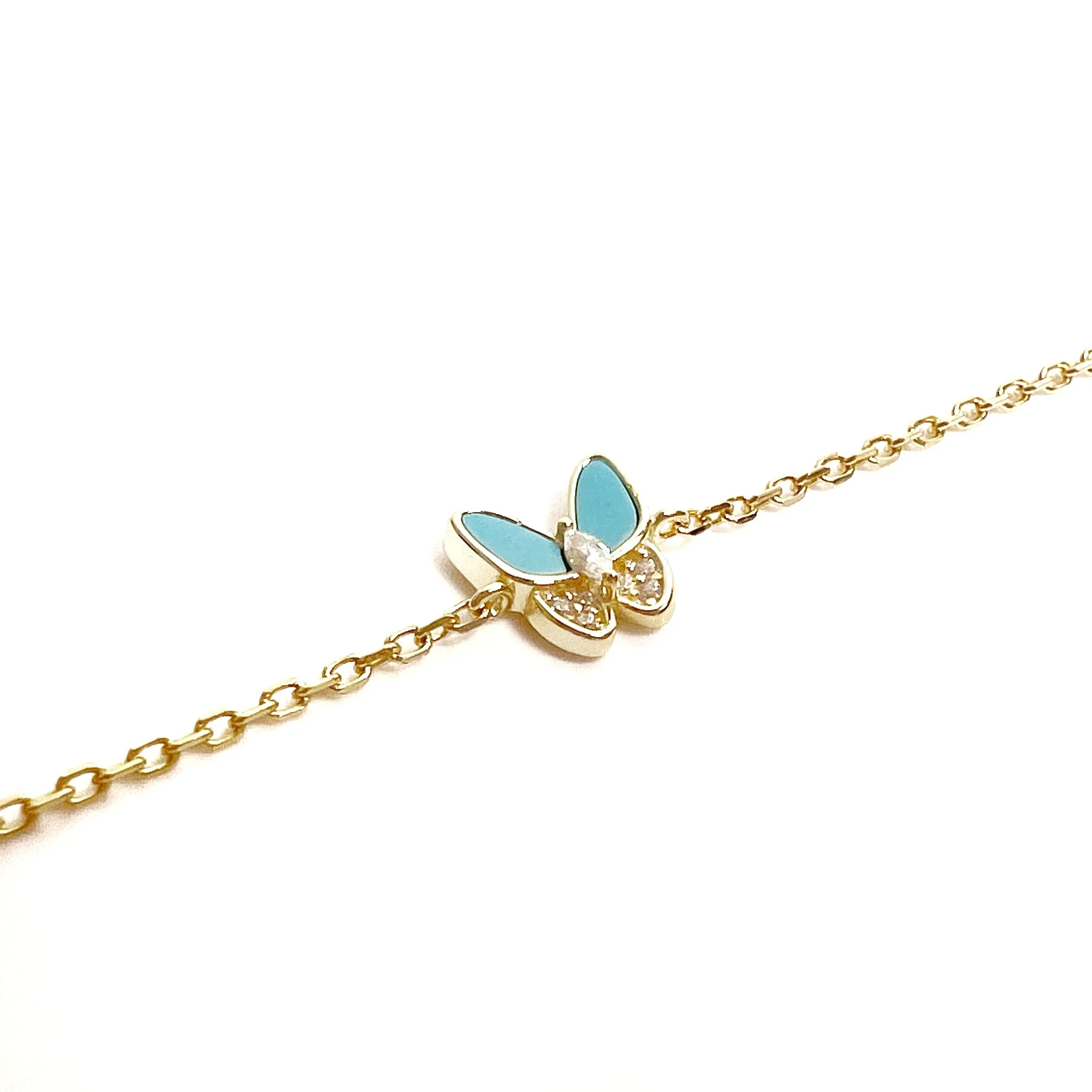 Half Stone Butterfly Bracelet