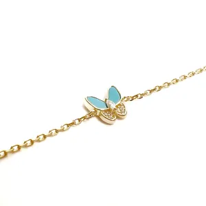 Half Stone Butterfly Bracelet