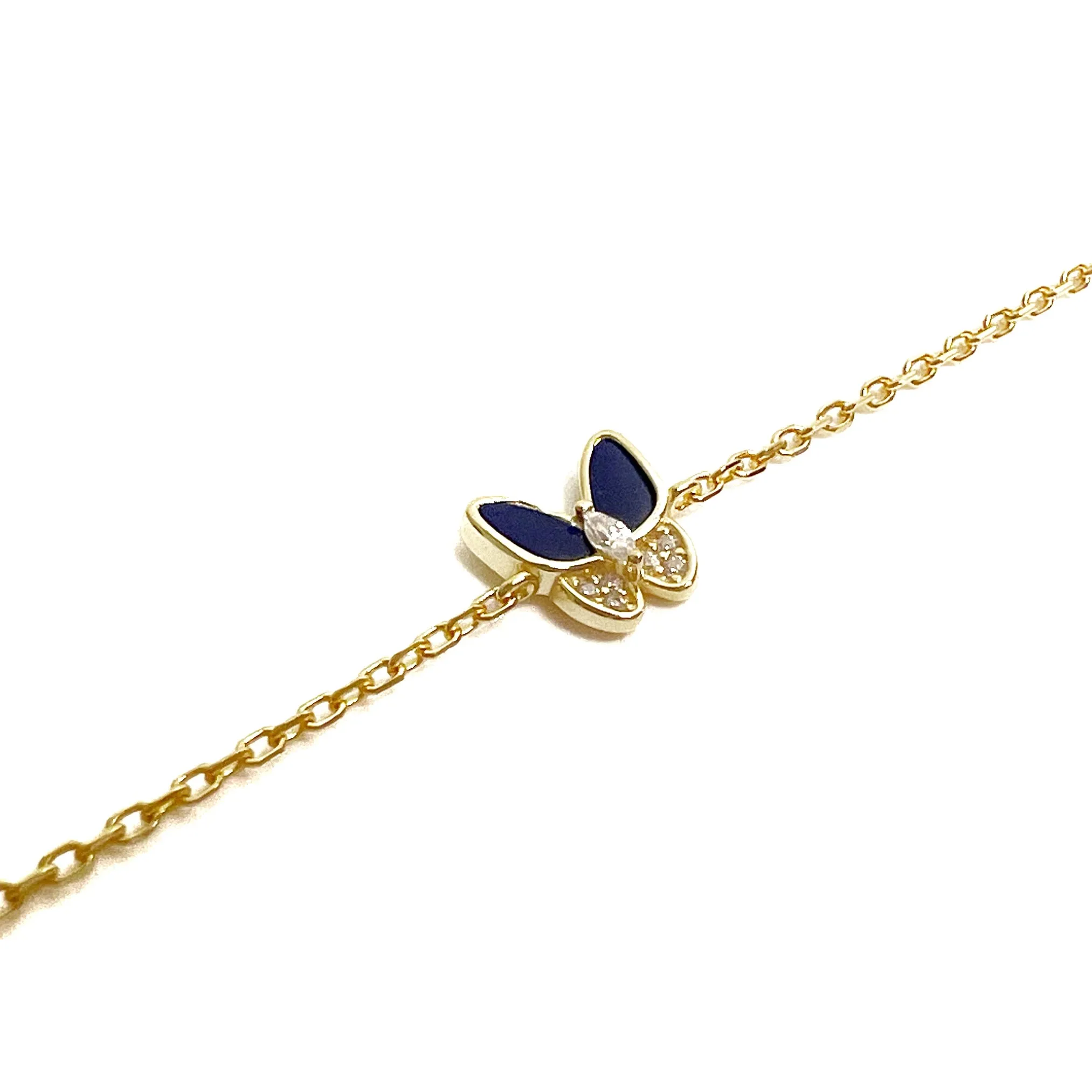 Half Stone Butterfly Bracelet