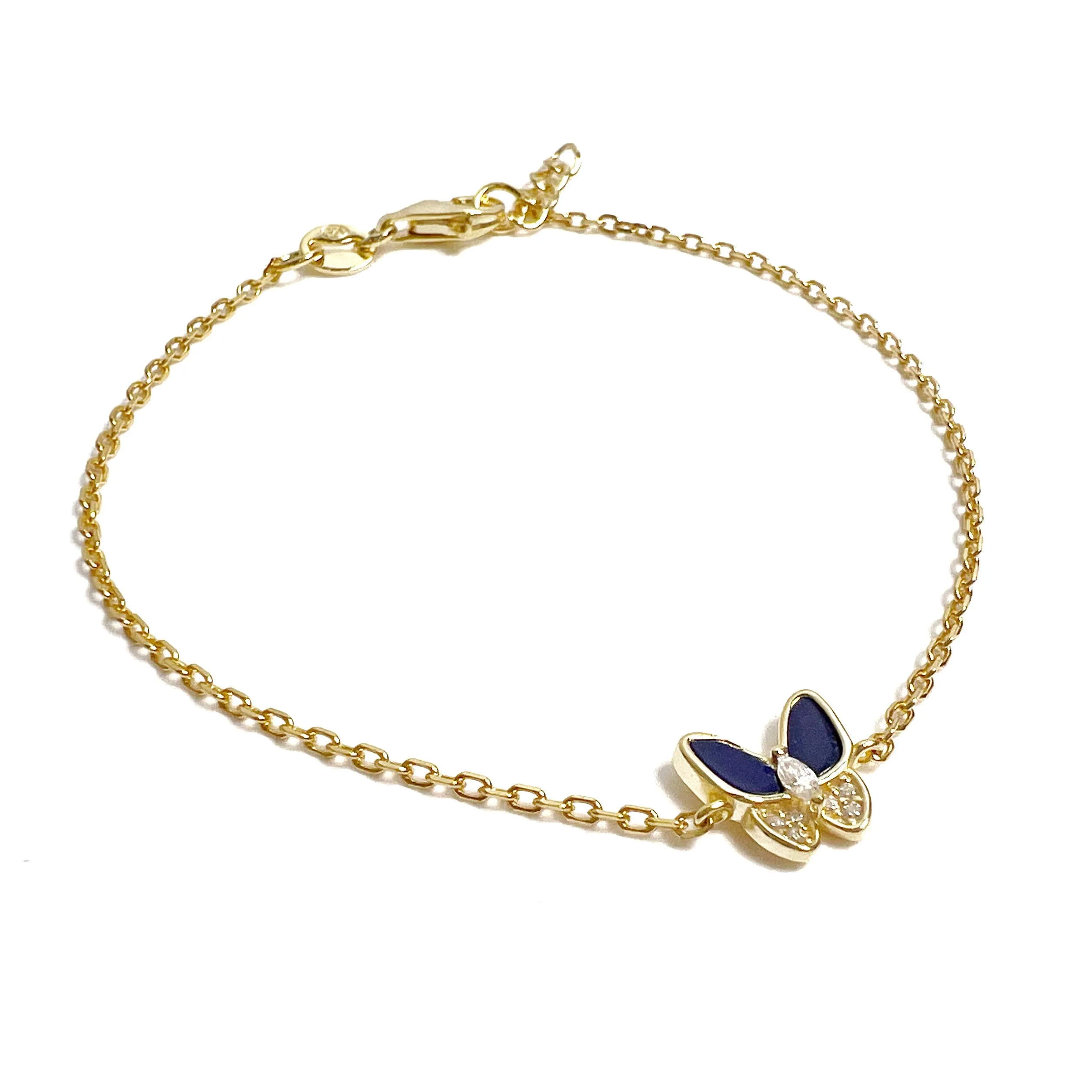 Half Stone Butterfly Bracelet