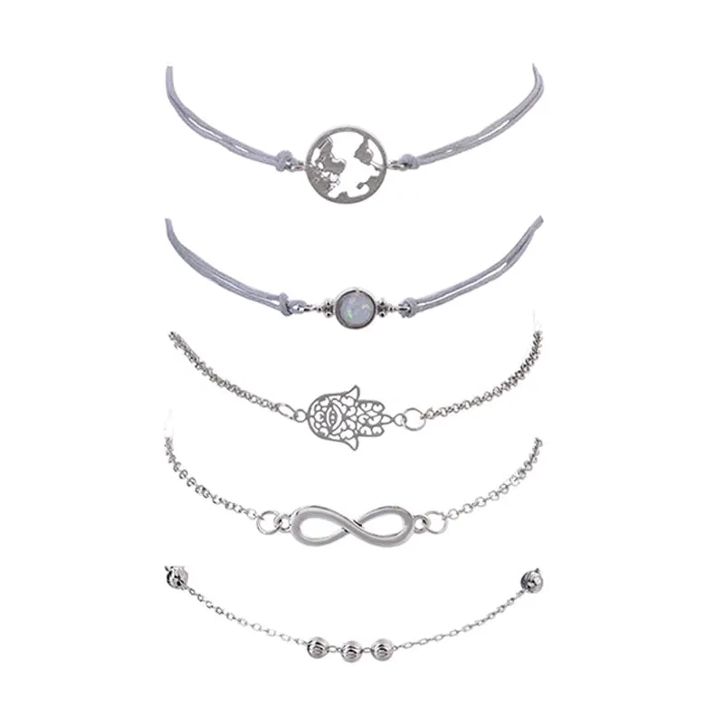 Hamsa 5-Piece Bracelet