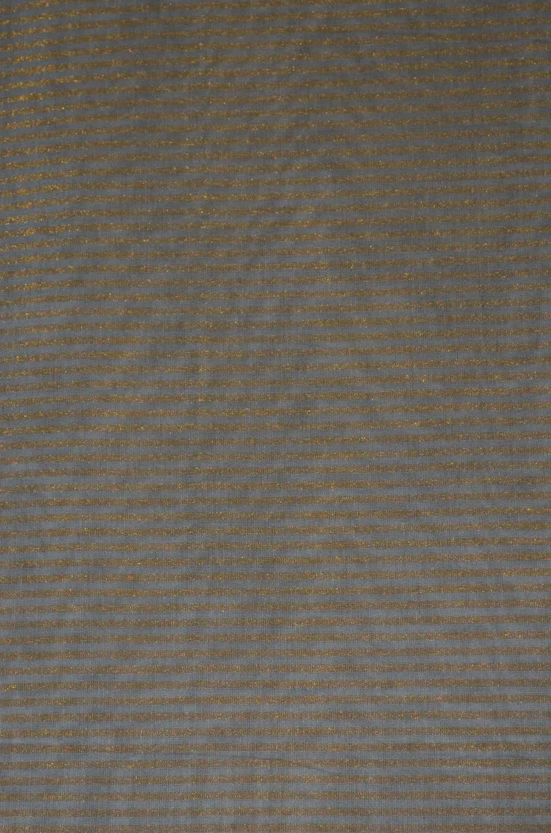 Handloom Pure Silk Chanderi Tissue Golden Zari Based Striped Fabric  ( TO BUY A QUANTITY OF 1.5,2.5,3.5 PLEASE CALL US AT 9930655009)