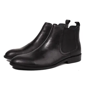 Handmade Full Grain Leather Casual Chelsea Boots