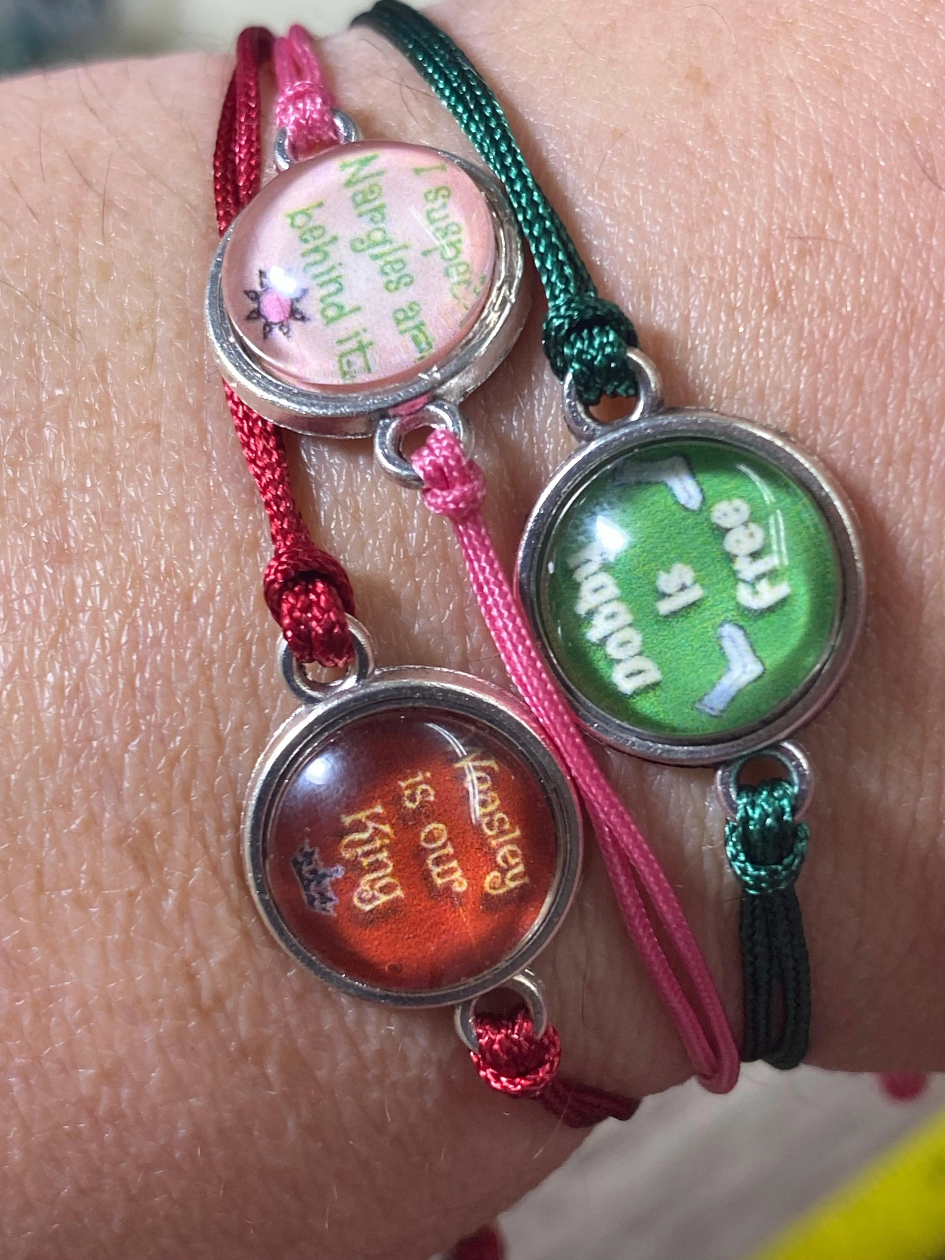 Harry *otter Nylon Bracelets, Fan Bracelets, Inexpensive Gift, Bookworm Bracelet, Wizard Bracelets