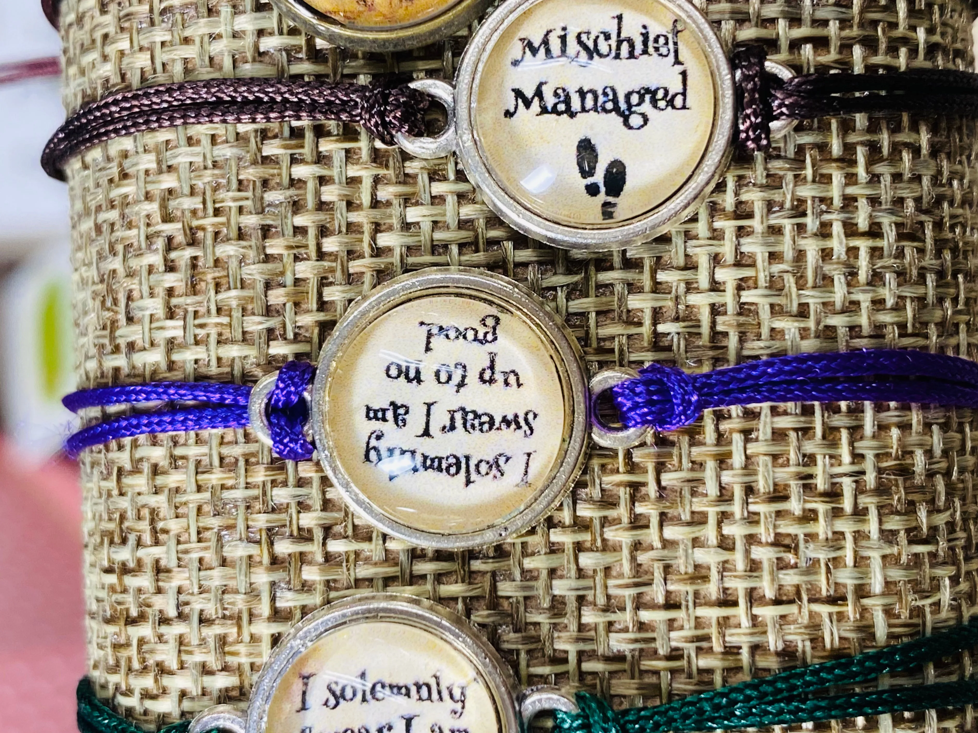 Harry *otter Nylon Bracelets, Fan Bracelets, Inexpensive Gift, Bookworm Bracelet, Wizard Bracelets
